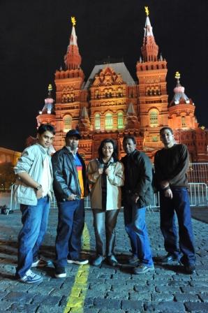 Astro Team in Red Square, Centre: Salina